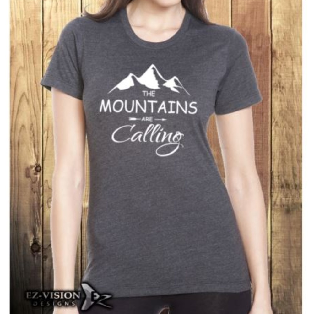 Outdoors Hiking The Mountains are Calling T-Shirt
